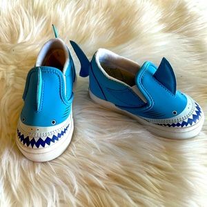 Toddler Vans Shark Slip On Show Size 7